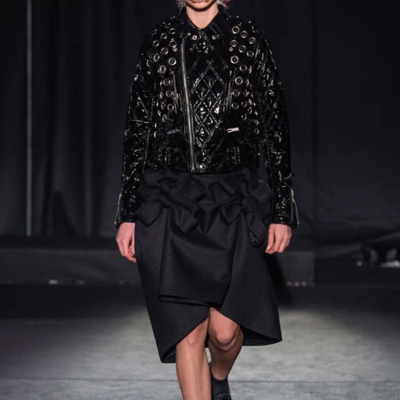 RARE Noir Kei Ninomiya Designer jacket BLACK leather japanese - Picture 4 of 8